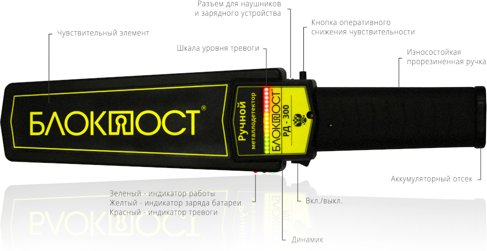 Ручной металлодетектор Блокпост РД-300